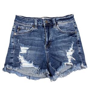 KanCan High Rise Denim Shorts Size Small